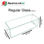 Regular Glass With Dimond Edeging Aquarium- Glass Thickness 10mm