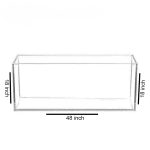 241 Ltr. 48″x18″x18″ Crystal Glass Aquarium – Glass Thickness 10mm