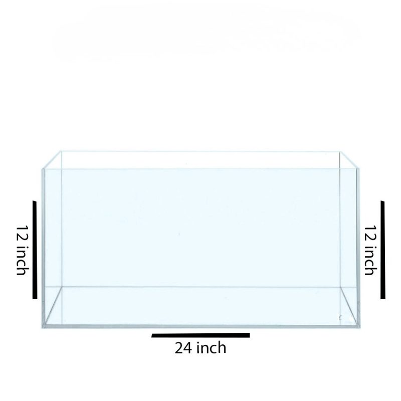 24″x12″x12″ Crystal Glass Aquarium Tank