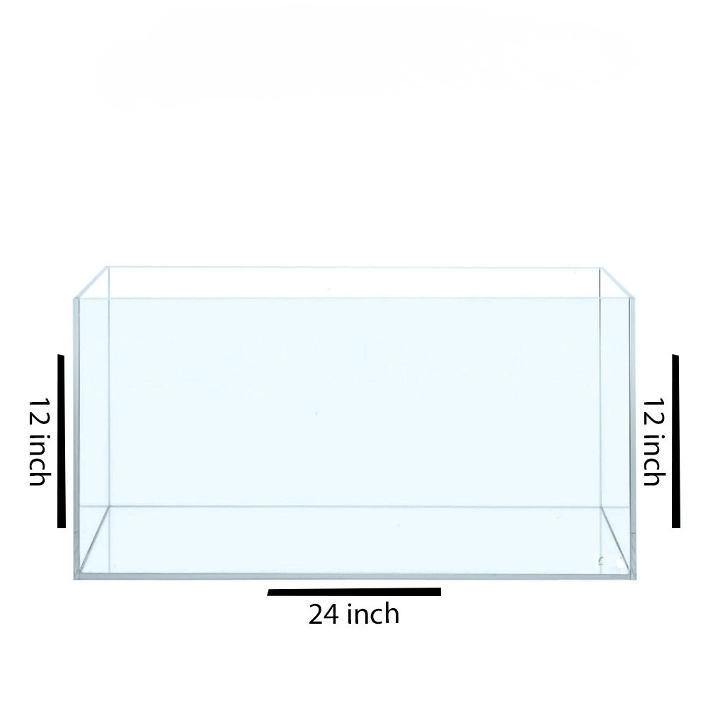 24″x12″x12″ Crystal Glass Aquarium Tank
