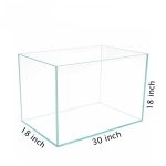 30″x18″x18″ Crystal Glass Aquarium- Glass Thickness 8mm