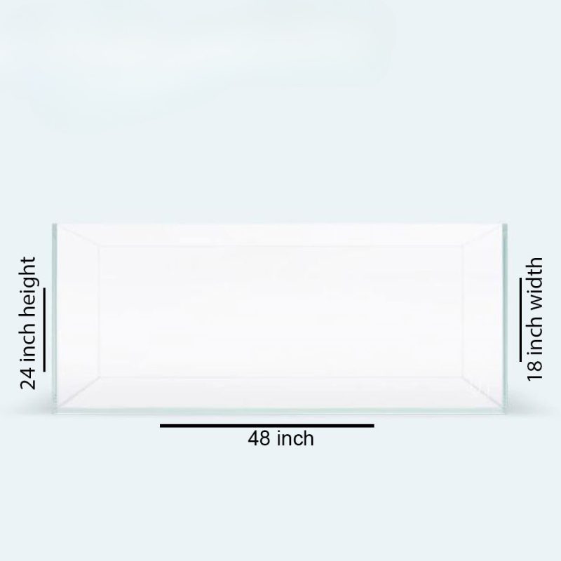 48″x18″x24″ Crystal Glass Aquarium Tank