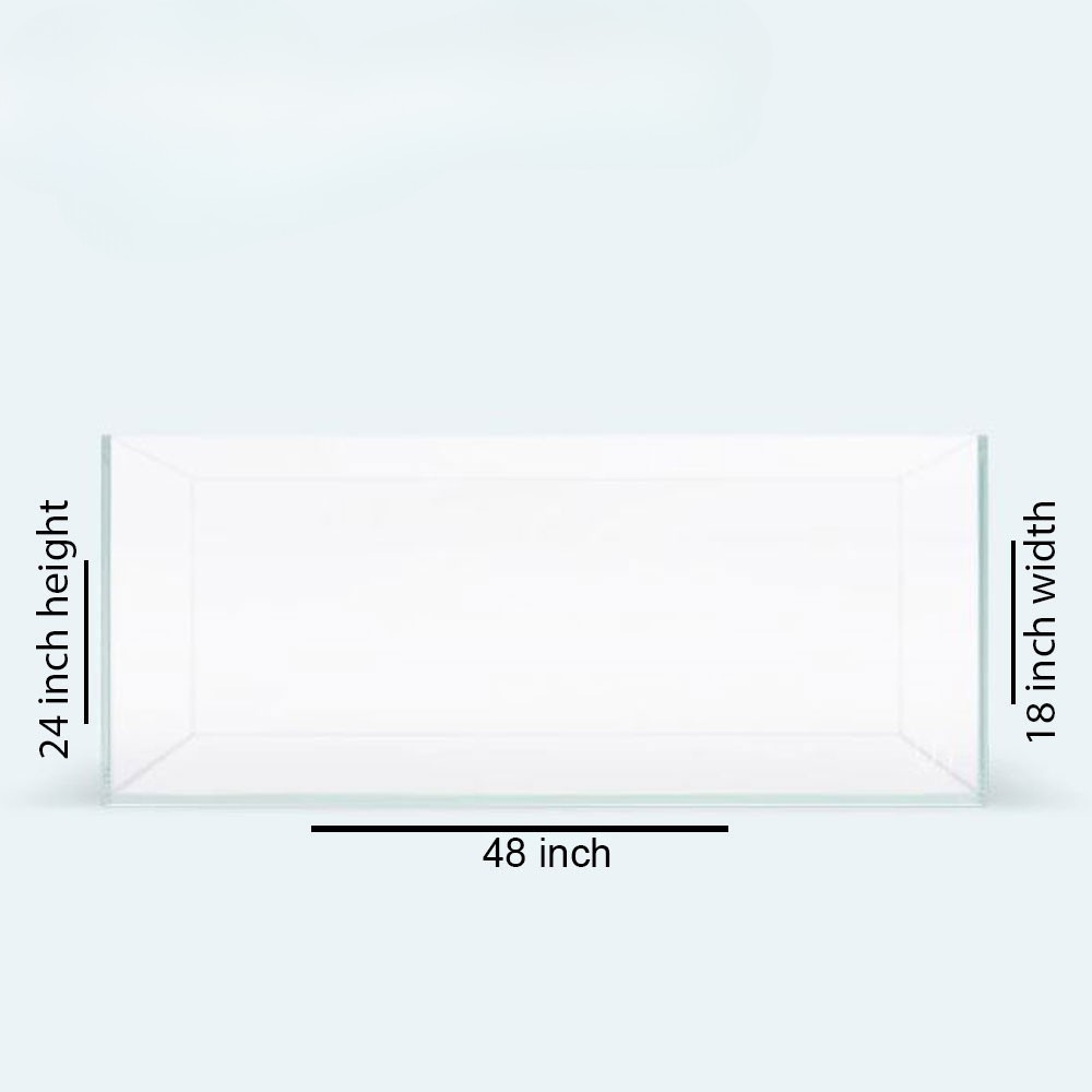 48″x18″x24″ Crystal Glass Aquarium Tank