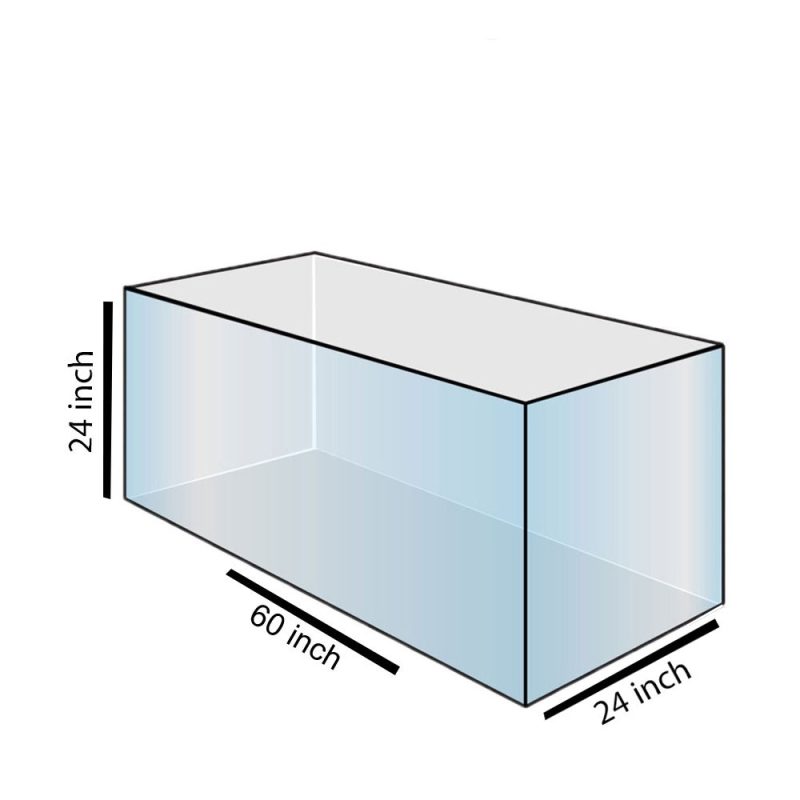 Regular Glass With Dimond Edeging Aquarium Tank