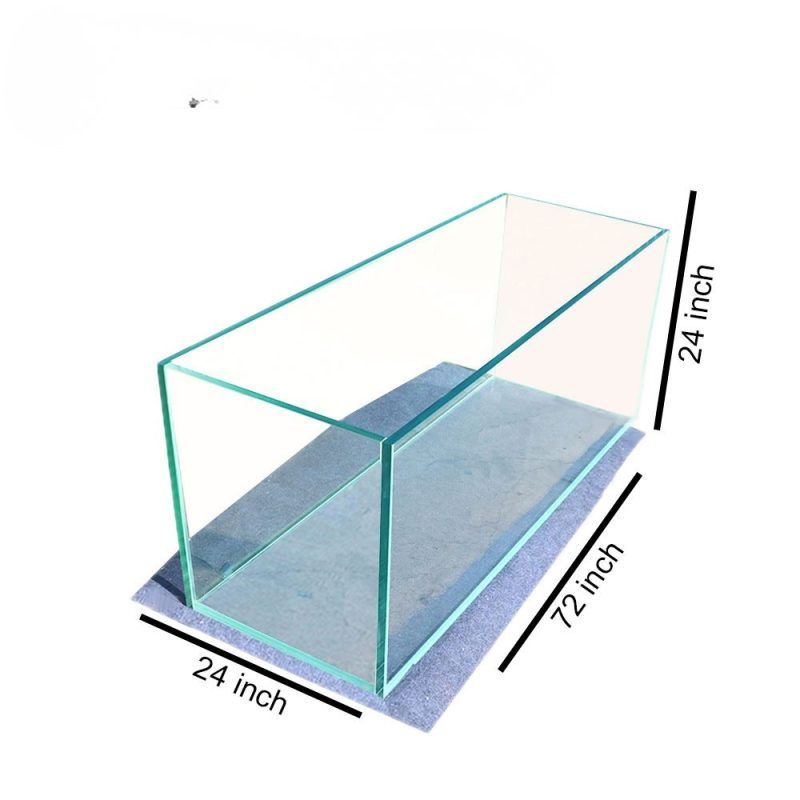 72″x24″x24″ Crystal Glass Aquarium Tank