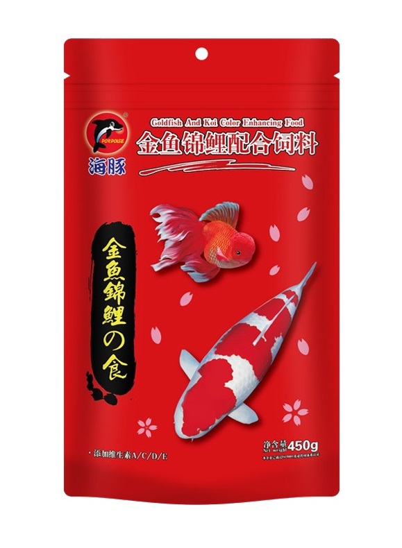 Porpoise Goldfish & Koi Fish Food – 450g (Red Bag)