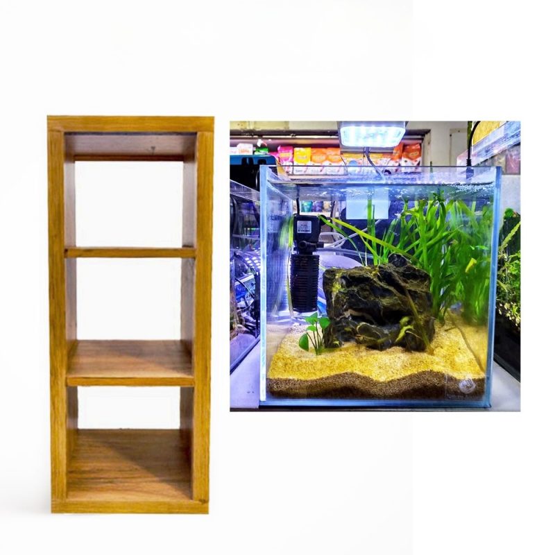Cube Planted Tank w/ Complete Setup & Stand