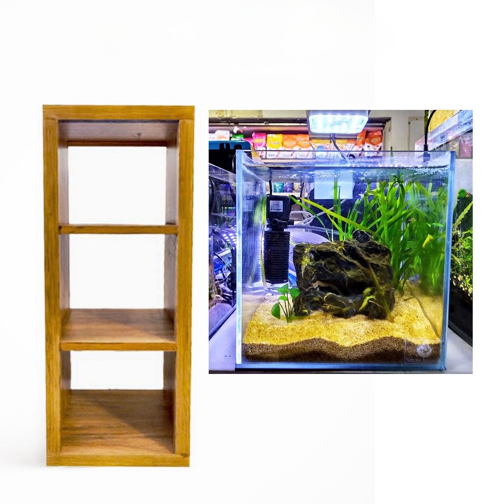 Cube Planted Tank w/ Complete Setup & Stand