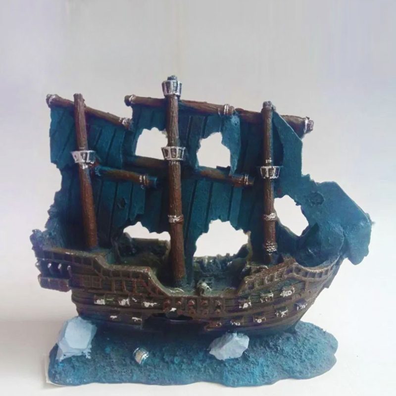 Artificial Boat- Aquarium Decor