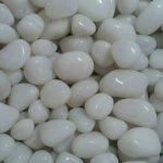 White Polish stone