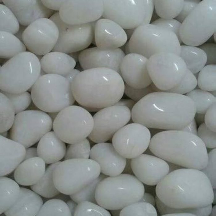 White Polish stone